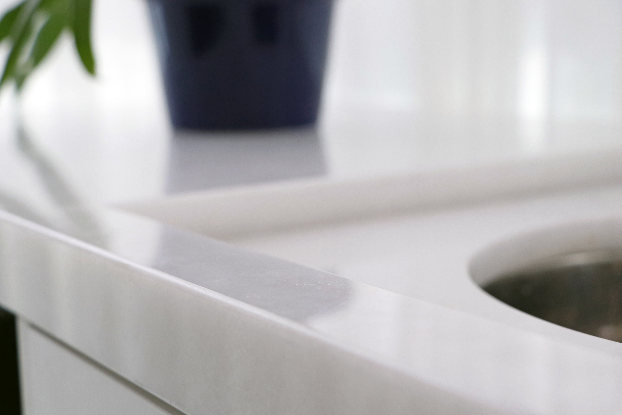 bancada mármore branco