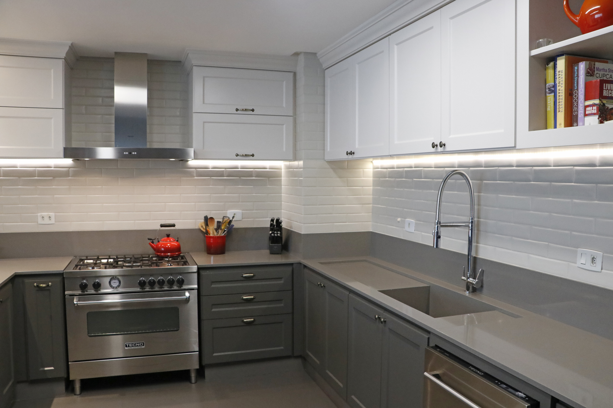 cozinha silestone cinza