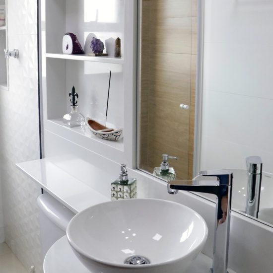 bancada banheiro branco